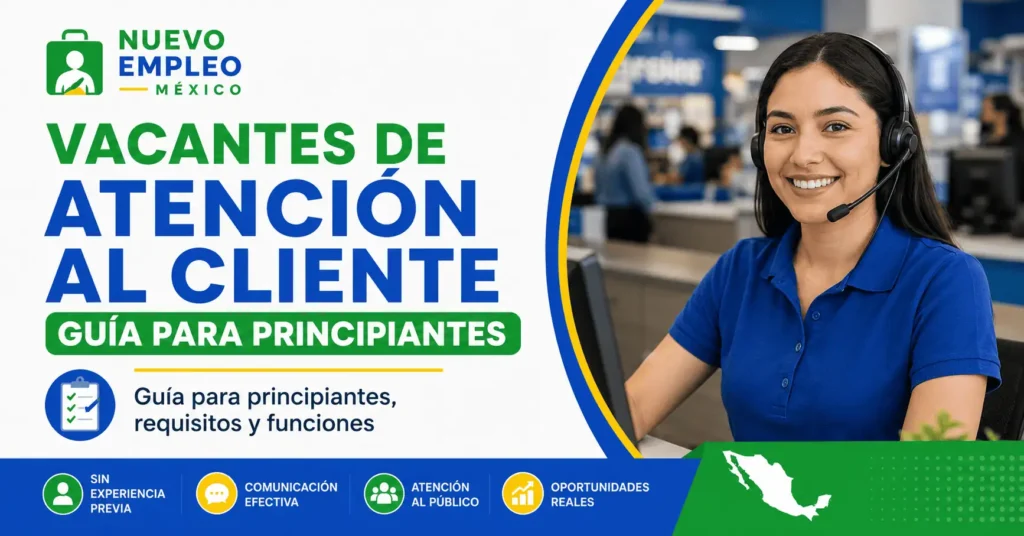 Vacantes de atención al cliente para principiantes